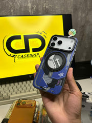 Youngkit Cyberpunk Stand Cases 17 Pro Max (Orange & Blue)