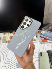 Luxo Silver Horse Design Carbon Magsafe Cases