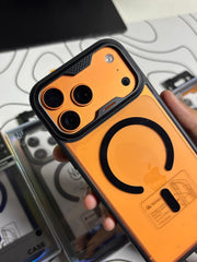 Soft Ny clear metallic case 17 pro max