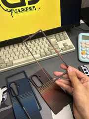 Z fold 7 magsafe luxo like pitaka desert sunset