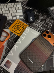 1:1 Pitaka Carbon Case with MagSafe and Sides Cut Out