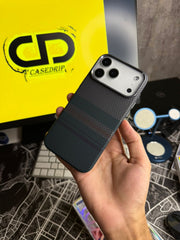 Luxo Black Green Pattern Carbon Magsafe Case 17 Pro Max