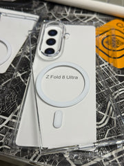 Berlia Ice Crystal Clear MagSafe Case Samsung Galaxy Fold 8 & Fold 8 Ultra (Non Yellowing)