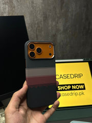 Black Horizon Lines Pattern Carbon Case Same as Pita** 17 Pro Max