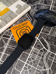 Apple silicone magnetic strap black