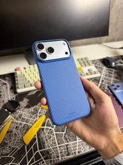 X level Nano Fiber light blue 600D Carbon Case 17/18 Series