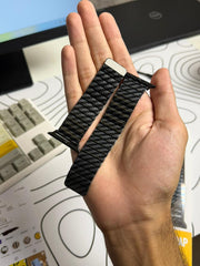 Black Carbon Fiber Design Stainless Steel Magnetic Strap