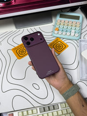 X level Nano Fiber Carbon Case Burgundy Color 17/18 Pro Max