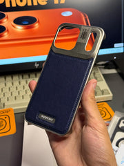 Luxury Metallic Leather Perfume Case with Magsafe 17 Series