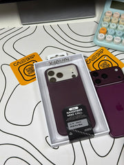 X level Nano Fiber Carbon Case Burgundy Color 17/18 Pro Max