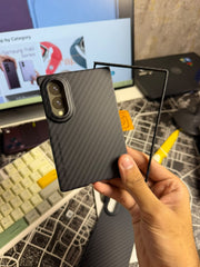 X level Nano Fiber Carbon Case Samsung Galaxy Z Fold 8 and Z Fold Ultra