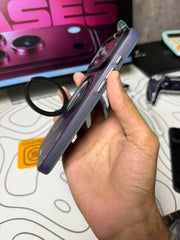 Youngkit Cyberpunk Magsafe Stand Case Burgundy 17/18 Pro Max