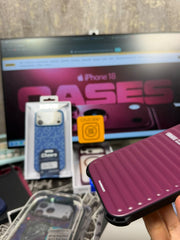 Youngkit Luggage Series Magsafe Case Burgundy 18 Pro Max