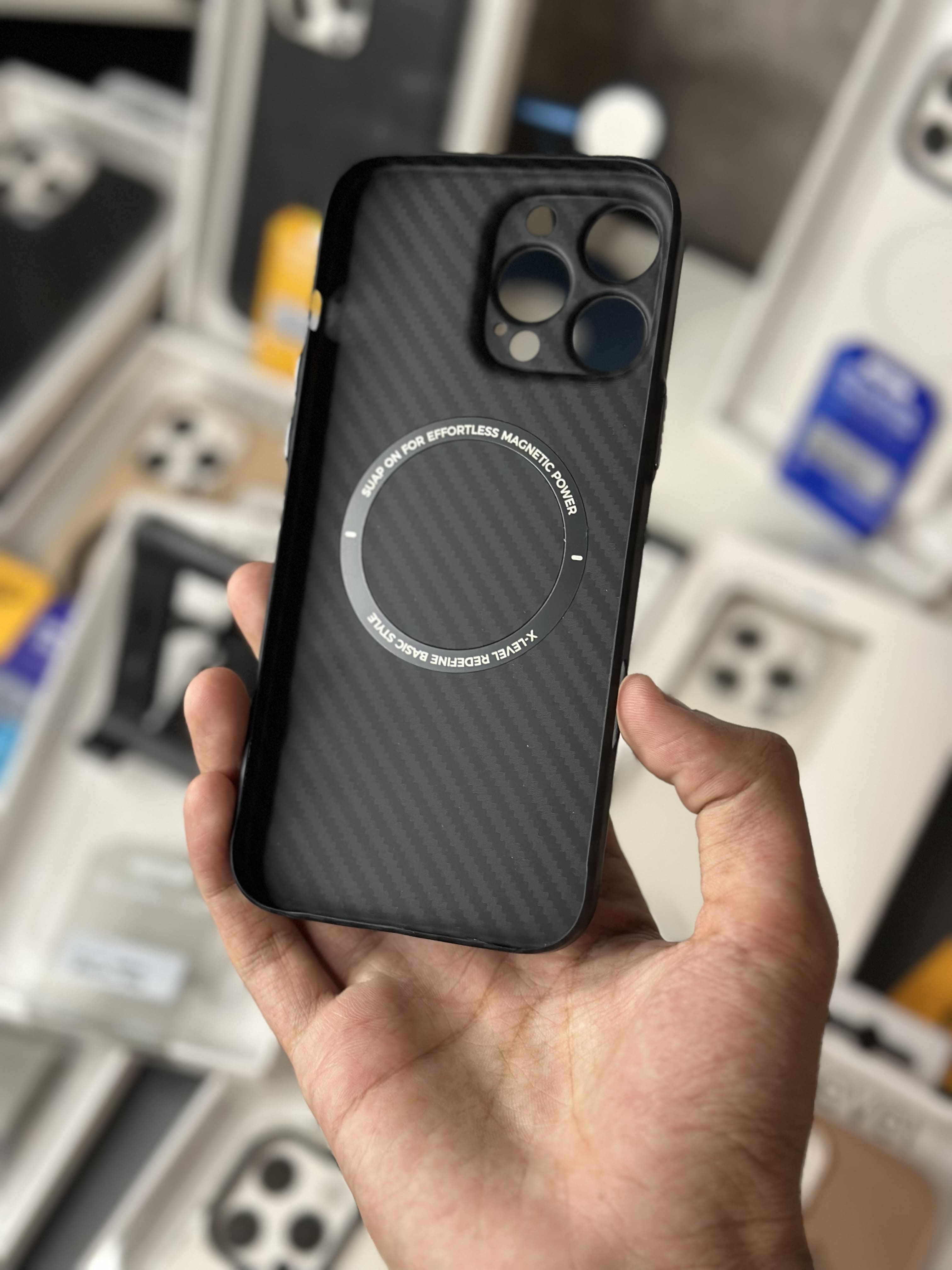 X level slim carbon case