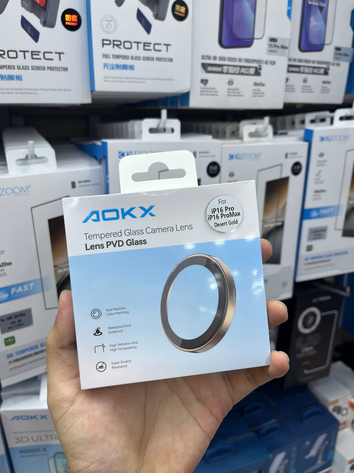 AOKX Sapphire Camera Lens Dessert Titanium 16 pro/16 pro max