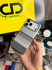 Luxo White Sunset Carbon MagSafe Case 17 Pro Max