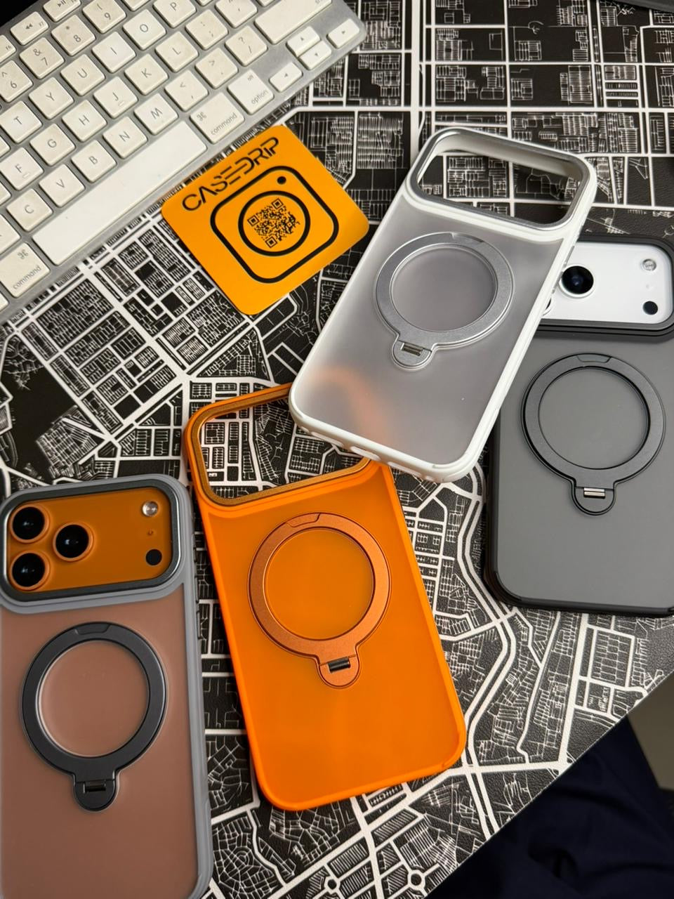 Matt MagSafe Stand Cases 17 Pro Max