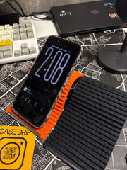 Flexible silicone phone holder.