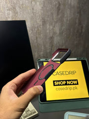 Black Green Line Pattern Carbon Case Same as Pita** 17 Pro Max