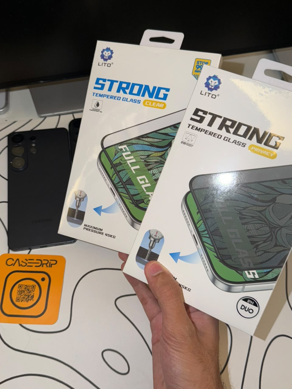 Lito strong glass iphone duo clear /privacy