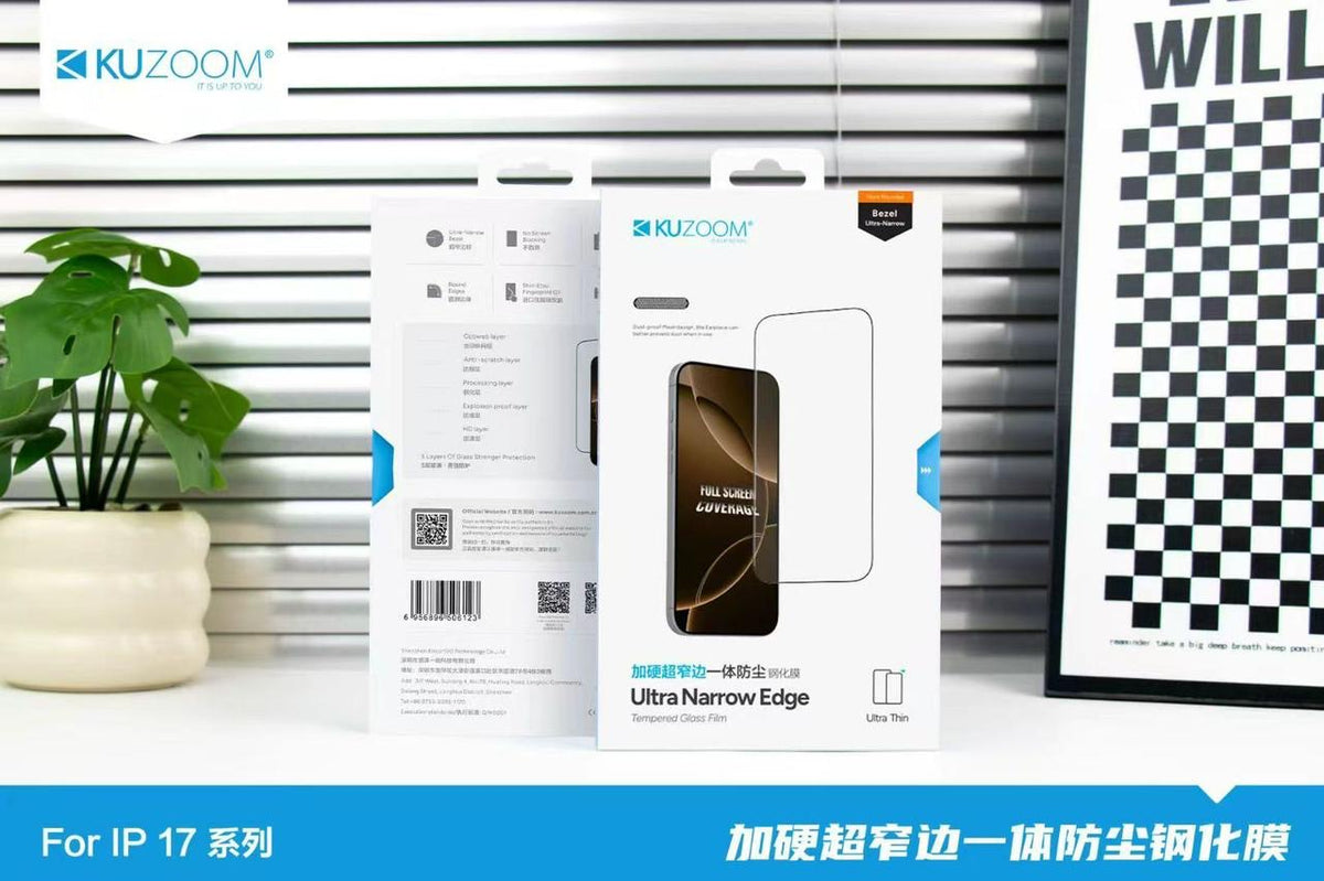Kuzoom ultra narrow edge glass