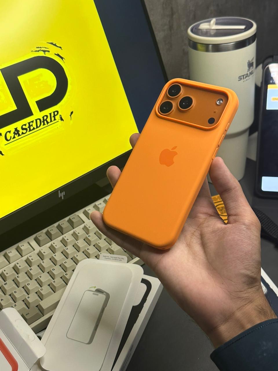 Apple Official MagSafe Silicone Case with Animation and Camera Control Button 17 Series