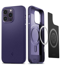 Mag Armour Spigen Purple iPhone 14 Pro and max