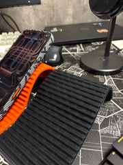 Flexible silicone phone holder.