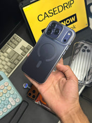 Mutural Dual Shade Matt MagSafe Case Deep Blue 17 Pro Max