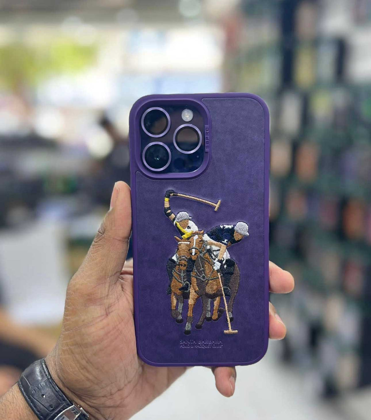 Polo Jockey Purple iPhone 14 Pro Max