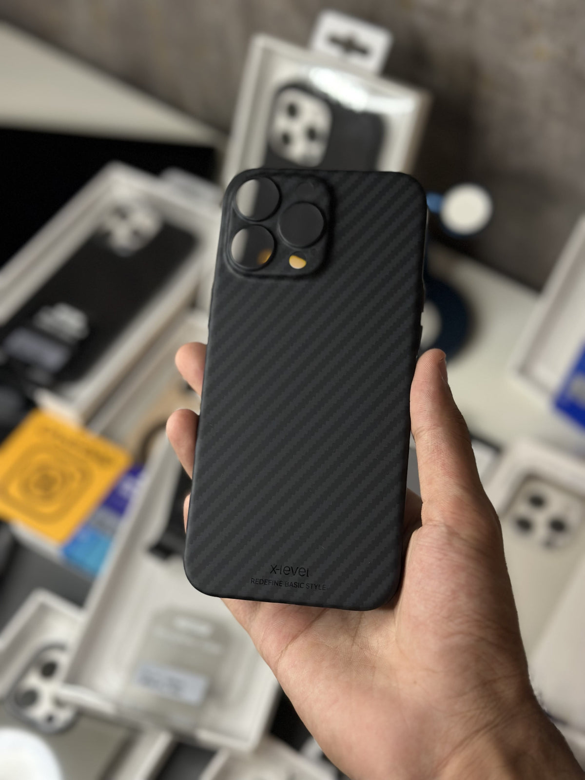 X level slim carbon case