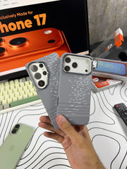Luxo Grey White Stars Carbon MagSafe Cases