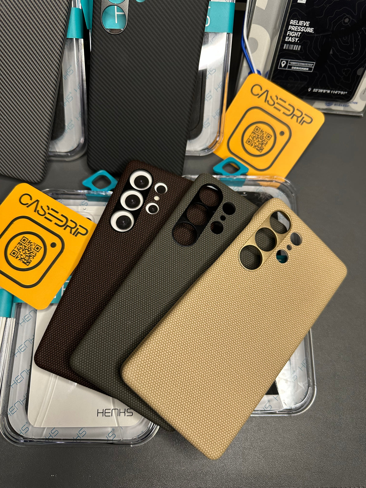 S25 ultra Henks woven carbon slim case