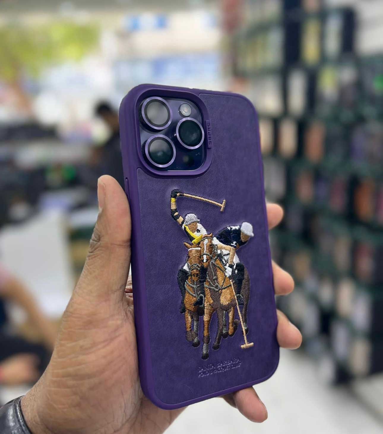 Polo Jockey Purple iPhone 14 Pro