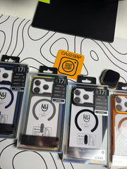 Soft Ny clear metallic case 17 pro max