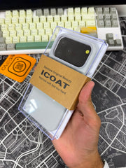 Kzdoo ICOAT Case Silver White 17 Pro Max