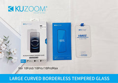 Kuzoom HD Tempered Borderless Curved Glass 17/18 Pro & Max