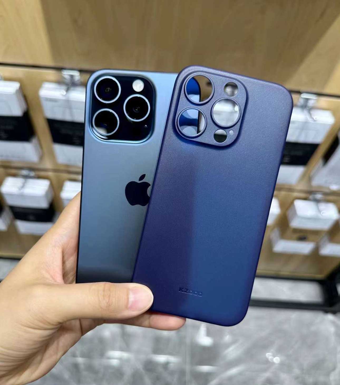 Air Skin Blue Titanium iPhone 15 Pro Max – CASEDRIP
