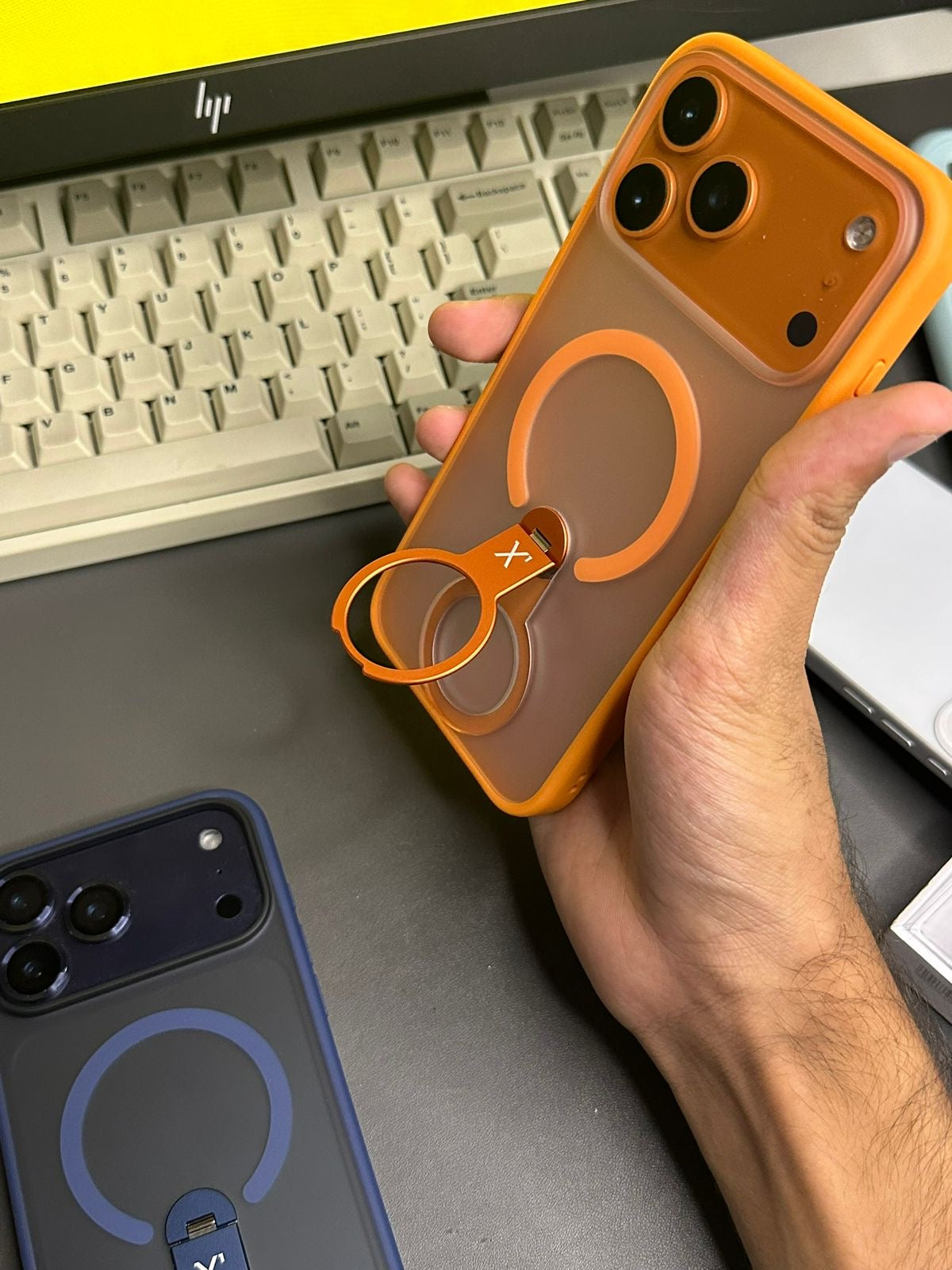 X Level Phitty Stone Matt MagSafe Case 17 Pro Max