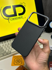 Dfangs Black Carbon Magsafe Case 17 Pro Max
