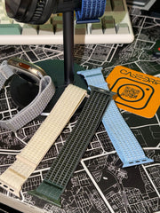 Nylon stick on light weight apple watch straps for daily use