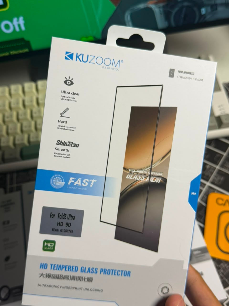 Kuzoom Clear/Privacy Glass Samsung Galaxy Fold 8 Ultra
