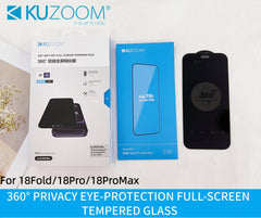 Kuzoom HD 360 Privacy Tempered Glass 18 Pro Max