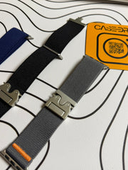 Nylon Fabric Stretch Iwatch Strap with Master Lock 44/45/46/49mm