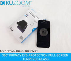 Kuzoom HD 360 Privacy Tempered Glass 18 Pro Max