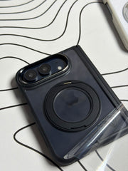 J Case Matt MagSafe Case with Hinge Protection and Stand for Iphone Duo