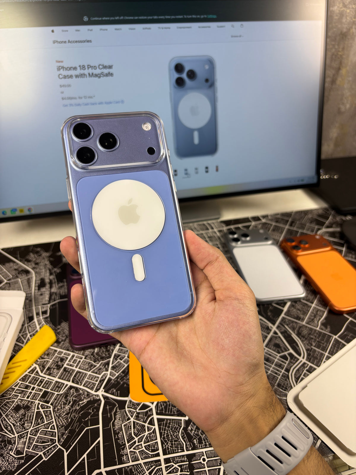 New apple clear case 18/17 series(non yellowing)