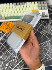 Kzdoo ICOAT Case Silver White 17 Pro Max