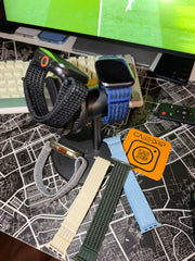 Nylon stick on light weight apple watch straps for daily use