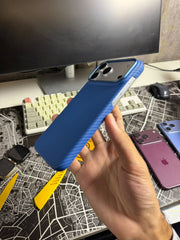 X level Nano Fiber light blue 600D Carbon Case 17/18 Series